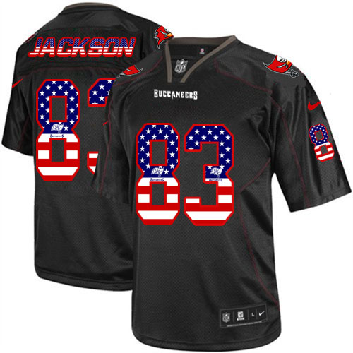 Men's Limited Vincent Jackson Nike Jersey Black - #83 USA Flag Fashion NFL Tampa Bay Buccaneers